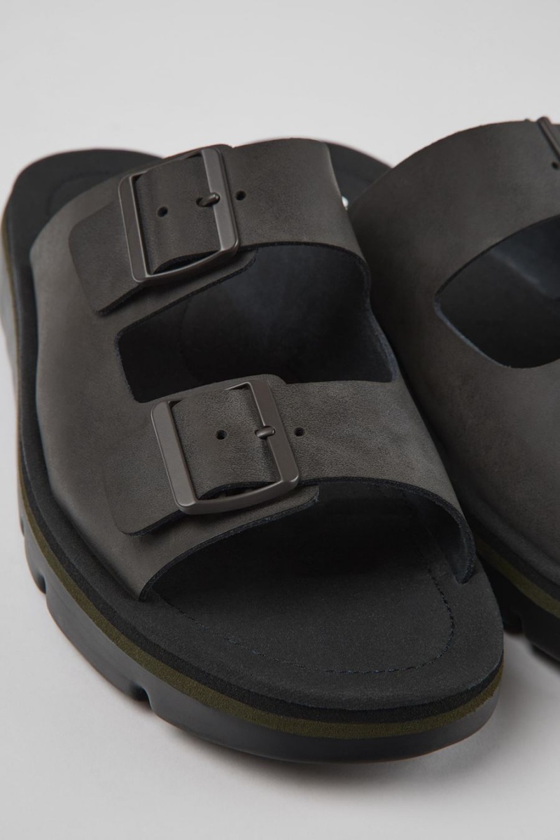 Black Men's Camper Oruga Sandals | 8943162-WH