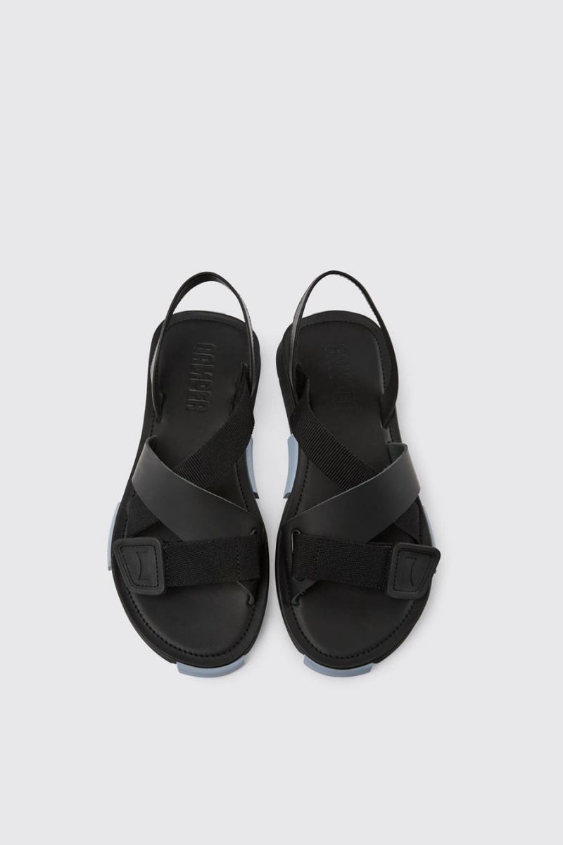 Black Men's Camper Set Sandals | 1670852-AI