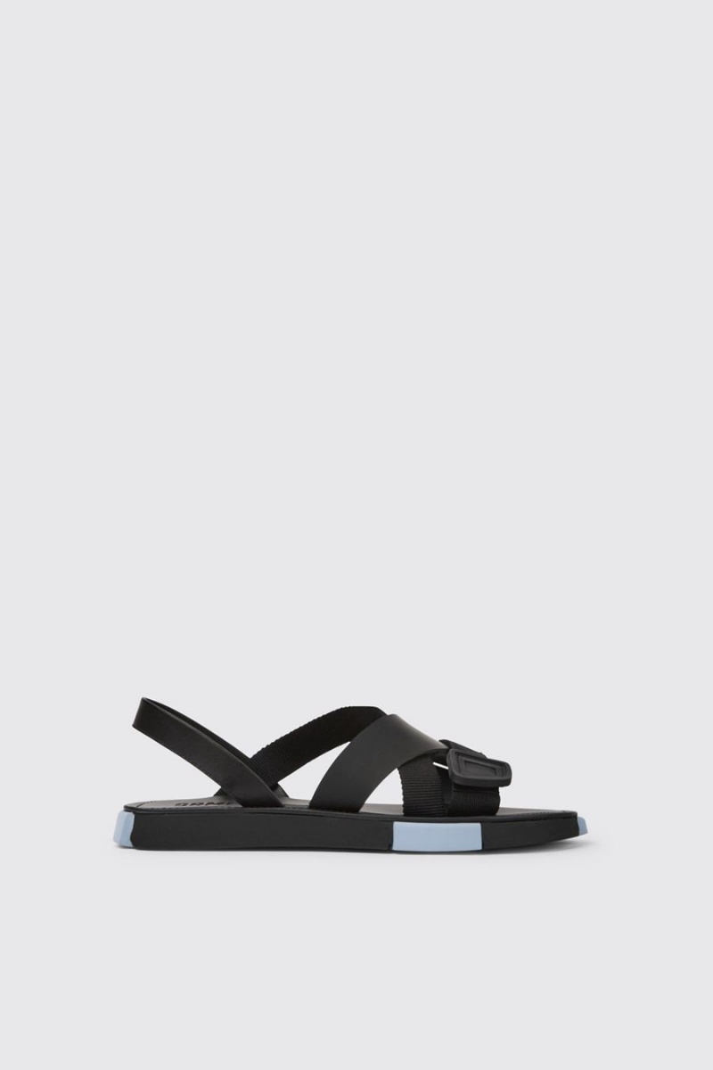 Black Men's Camper Set Sandals | 1670852-AI