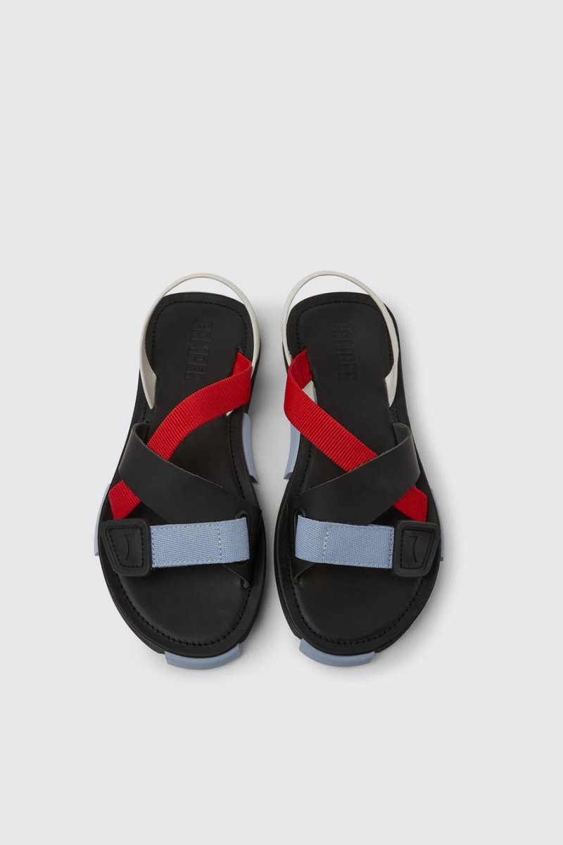 Black Men's Camper Set Sandals | 8650713-PX