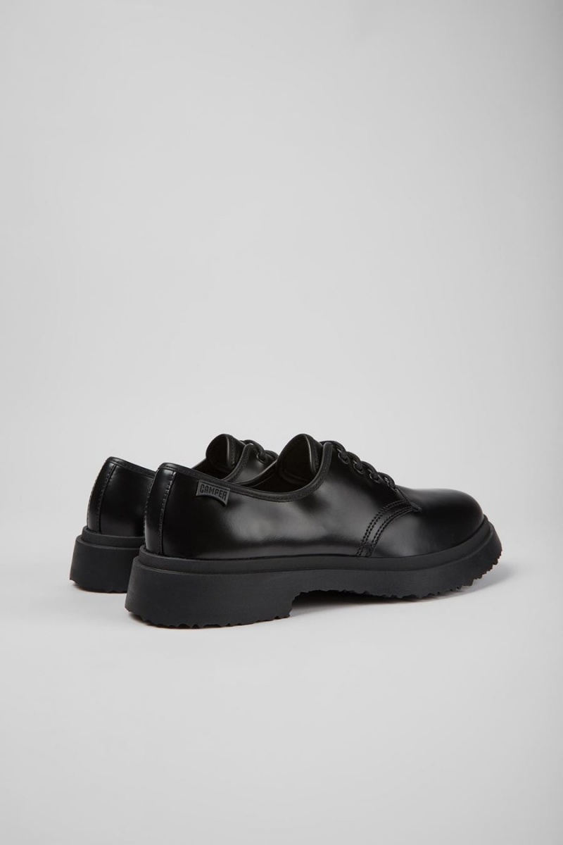 Black Men's Camper Walden Leather Sneakers | 3726450-EF