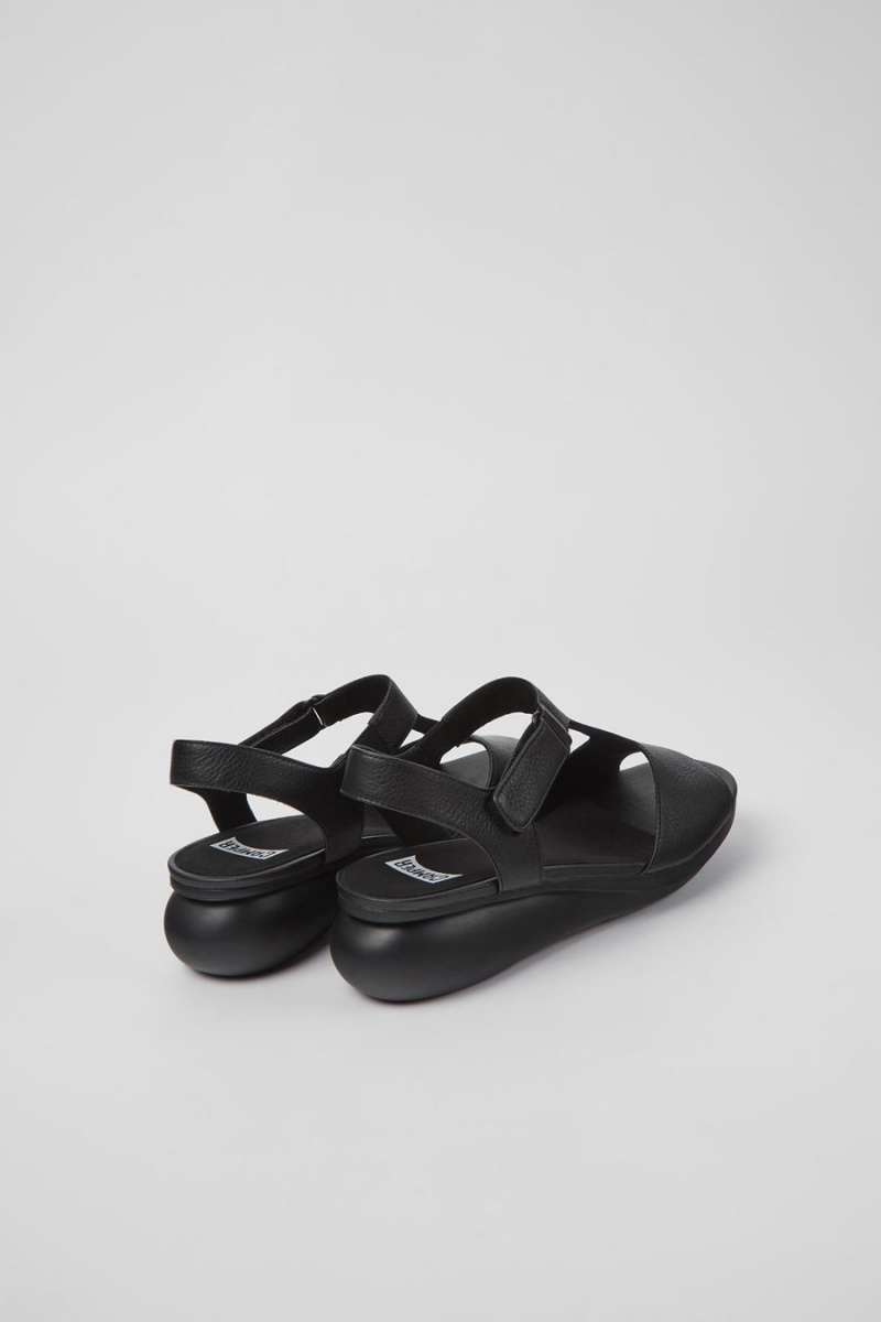 Black Women's Camper Balloon Tstrap Sandals | 9450678-IR