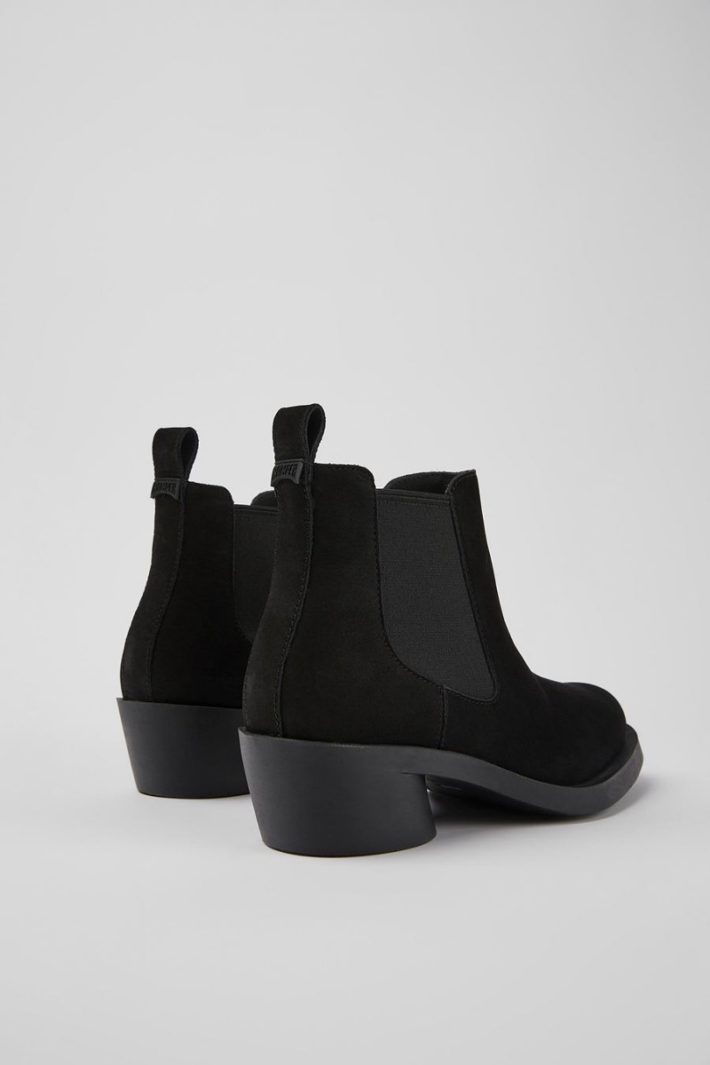 Black Women's Camper Bonnie Nubuck Ankle Boots | 3256479-BV