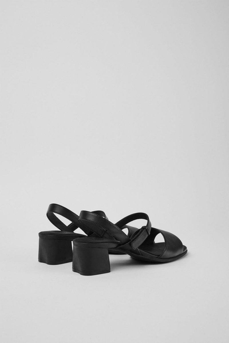 Black Women's Camper Katie Strappy Sandals | 0564132-ZJ