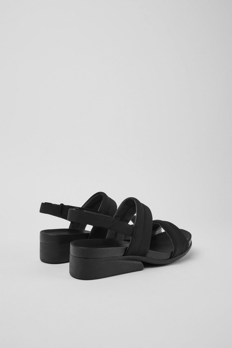 Black Women's Camper Minikaah Recycled Pet Nylon Sandals | 4312786-WT