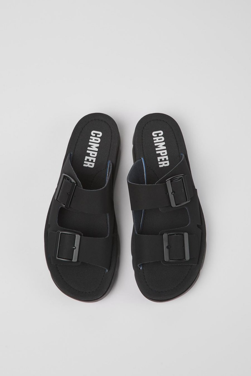 Black Women's Camper Oruga Sandals | 5731946-EJ