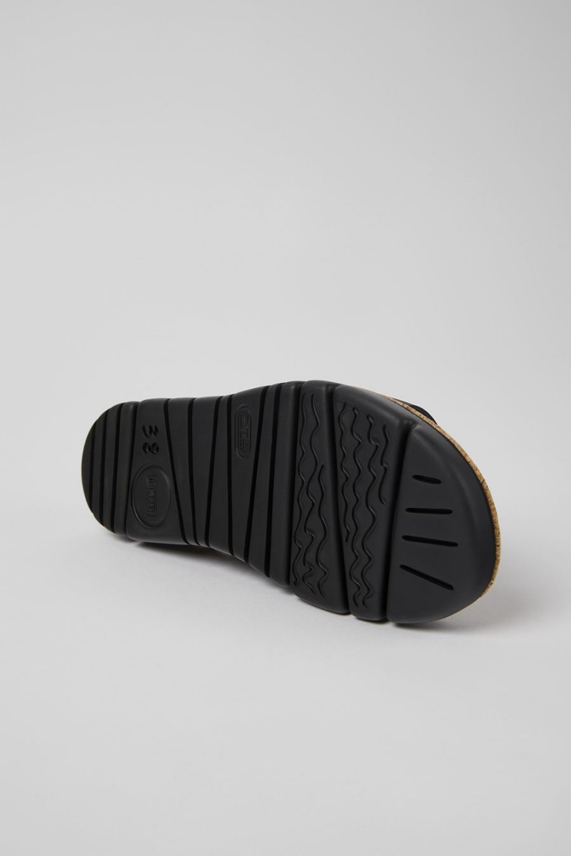 Black Women's Camper Oruga Sandals | 7634085-QC