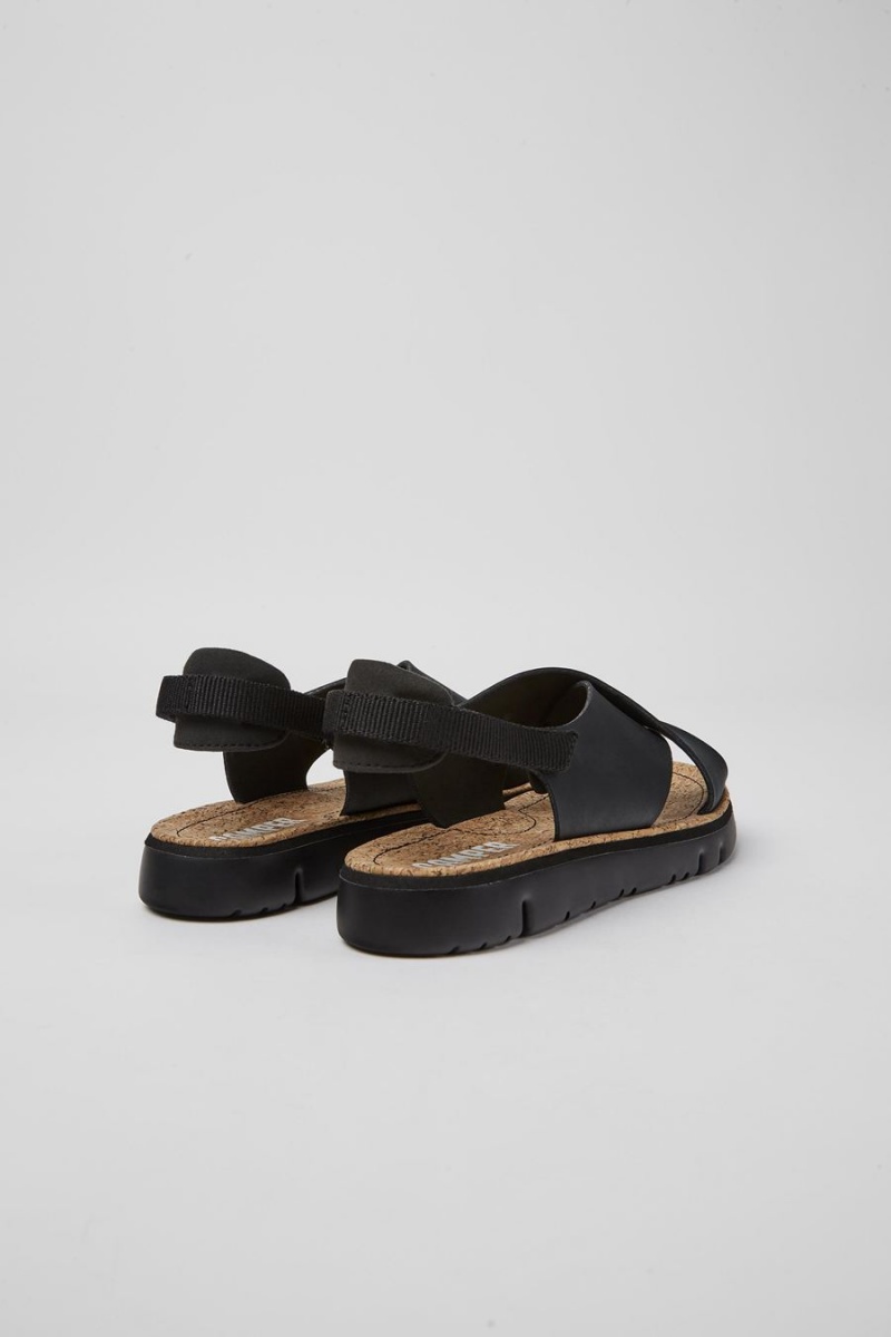 Black Women's Camper Oruga Sandals | 8260415-YF