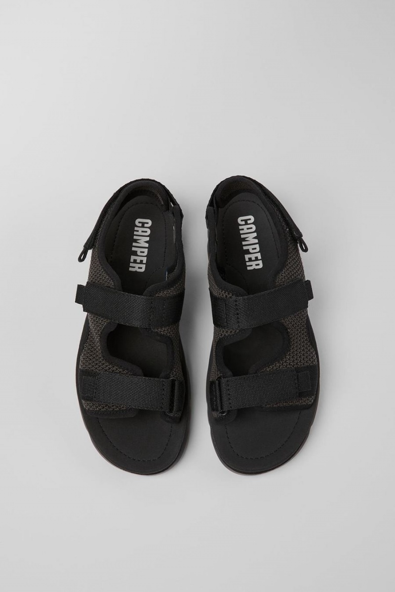 Black Women's Camper Oruga Sandals | 9268734-GY