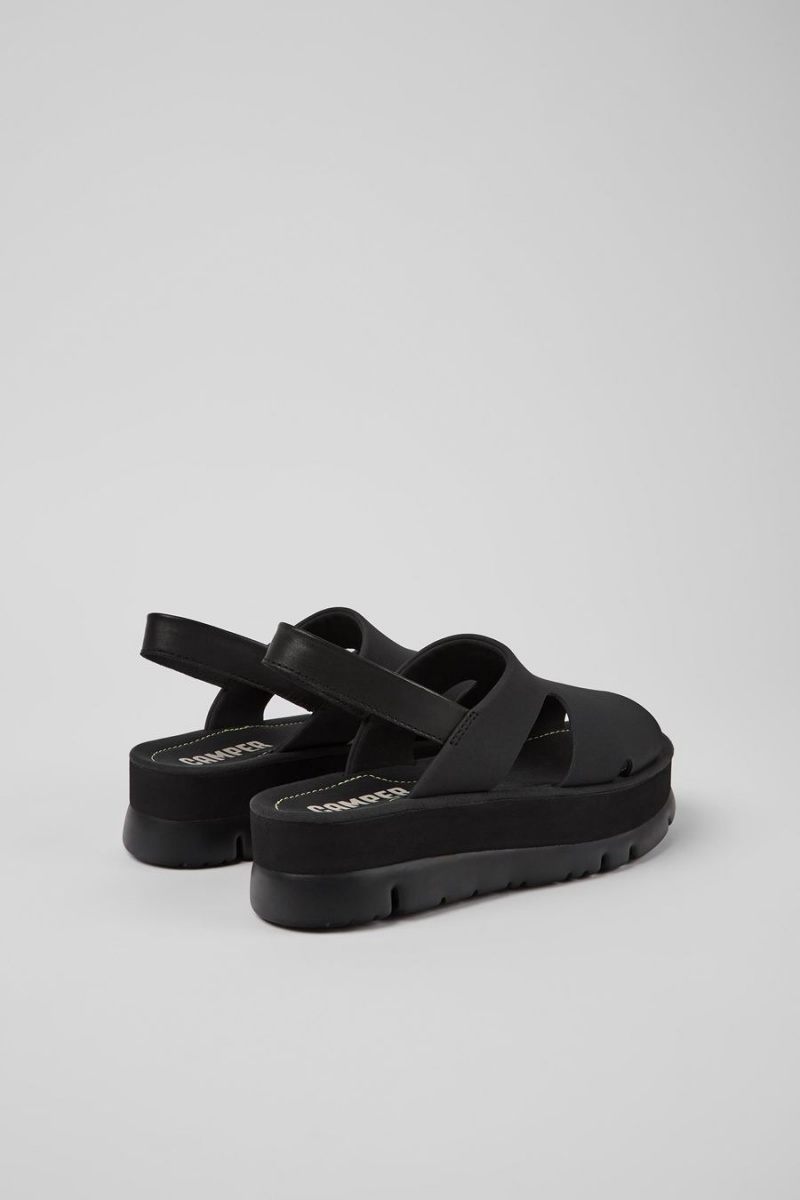 Black Women's Camper Oruga Up Sandals | 1267408-VW