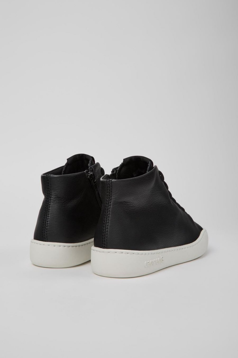 Black Women's Camper Peu Touring Leather Sneakers | 9584032-IX