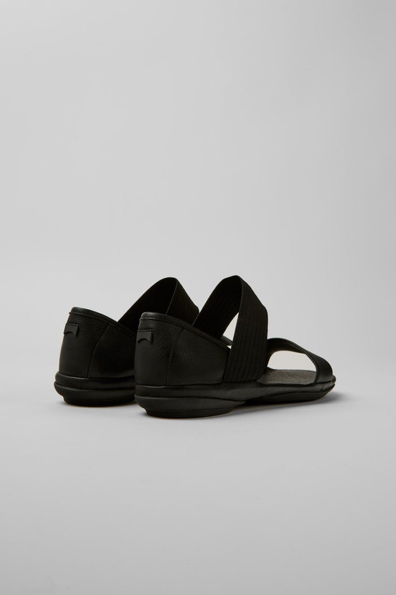 Black Women's Camper Right Sandals | 6912043-YC