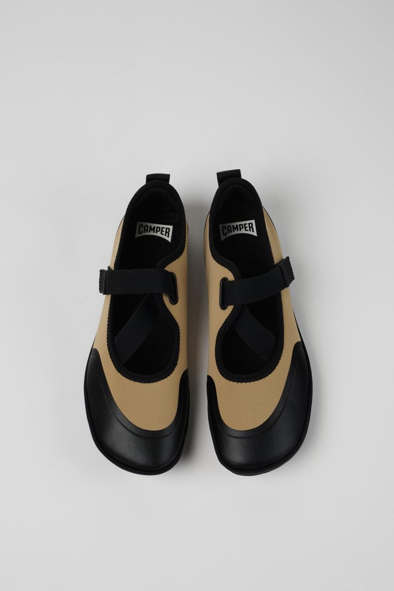 Black Women's Camper Right Textile Ballerina | 7245310-RM