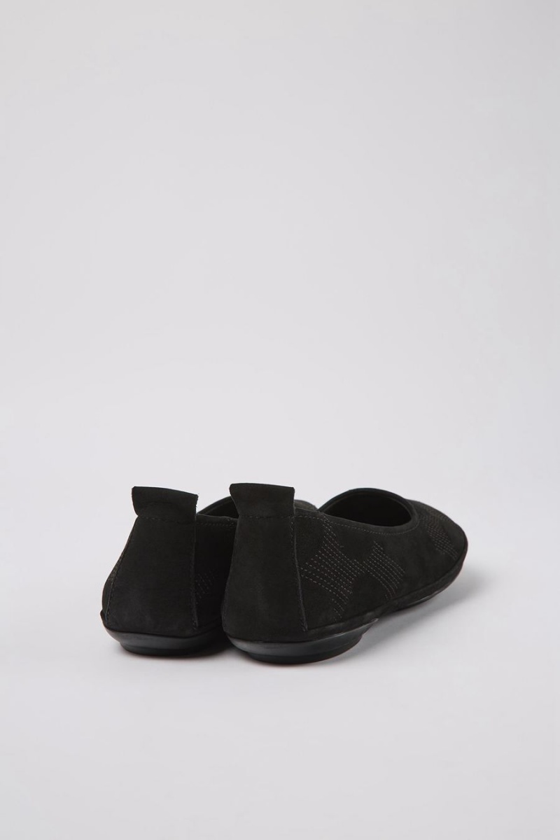 Black Women's Camper Twins Nubuck Ballerina | 2497186-XZ