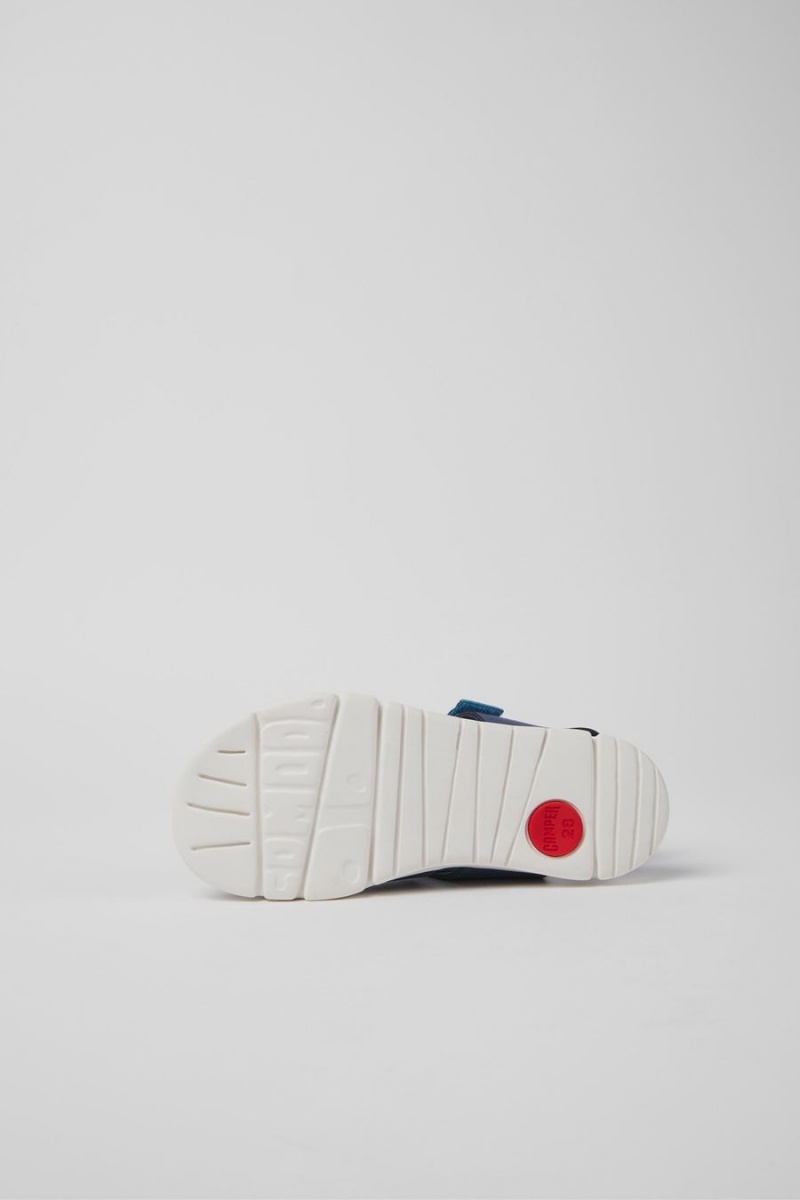 Blue Boys' Camper Oruga Leather Sandals | 2873965-JP