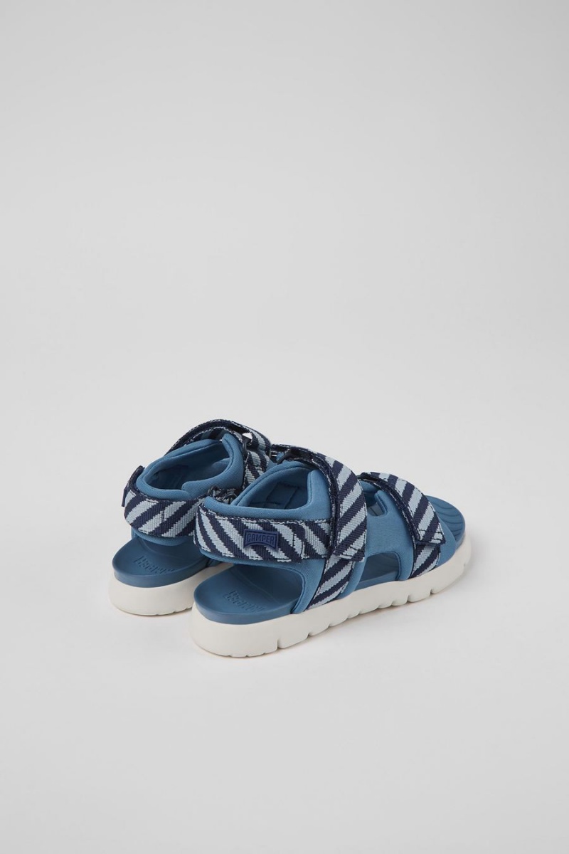 Blue Boys' Camper Oruga Textile Sandals | 4651079-PM