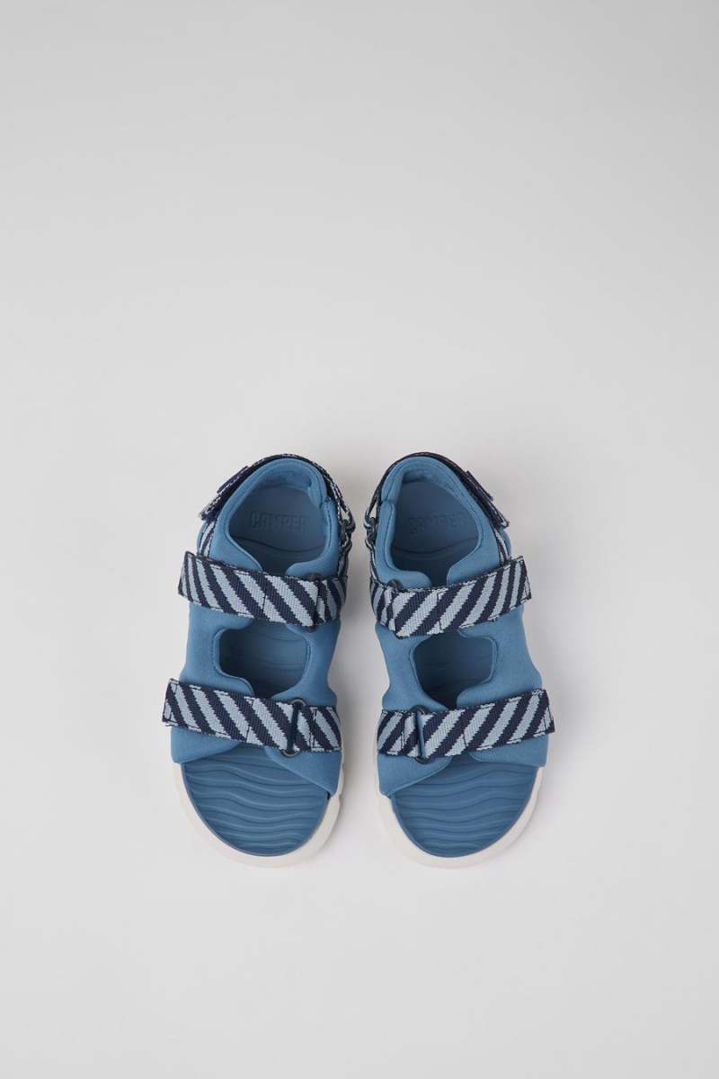 Blue Boys' Camper Oruga Textile Sandals | 4651079-PM