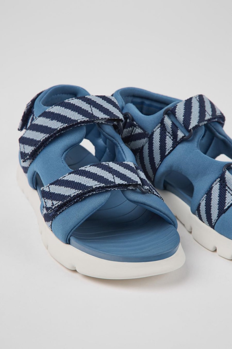 Blue Boys' Camper Oruga Textile Sandals | 4651079-PM