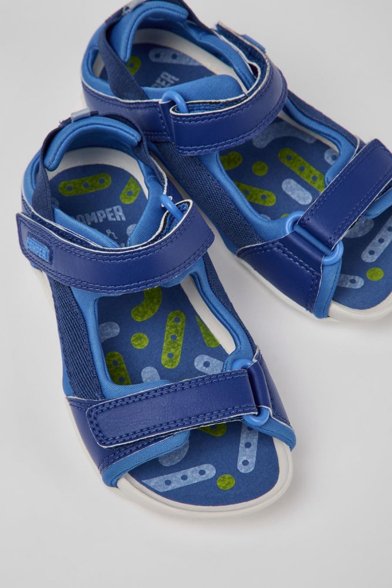 Blue Boys' Camper Ous Sandals | 8321745-OA