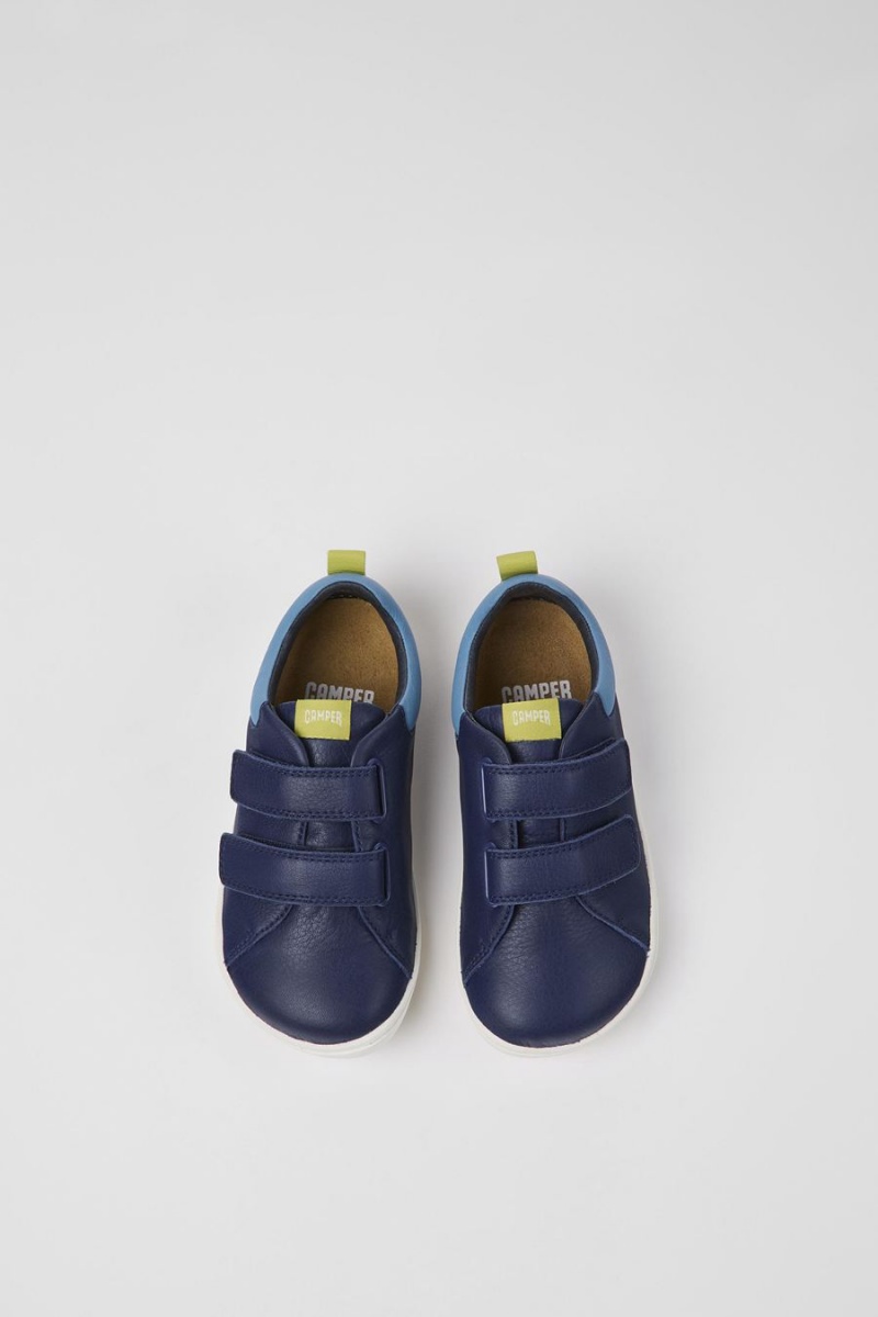 Blue Boys' Camper Peu Leather Slip On | 6250913-MK