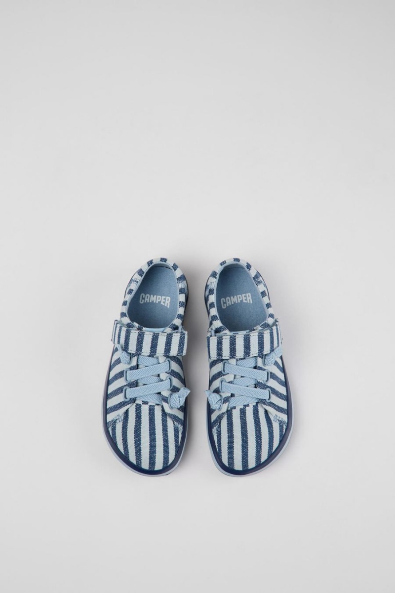 Blue Boys' Camper Peu Rambla Striped Recycled Cotton Slip On | 5428930-XO