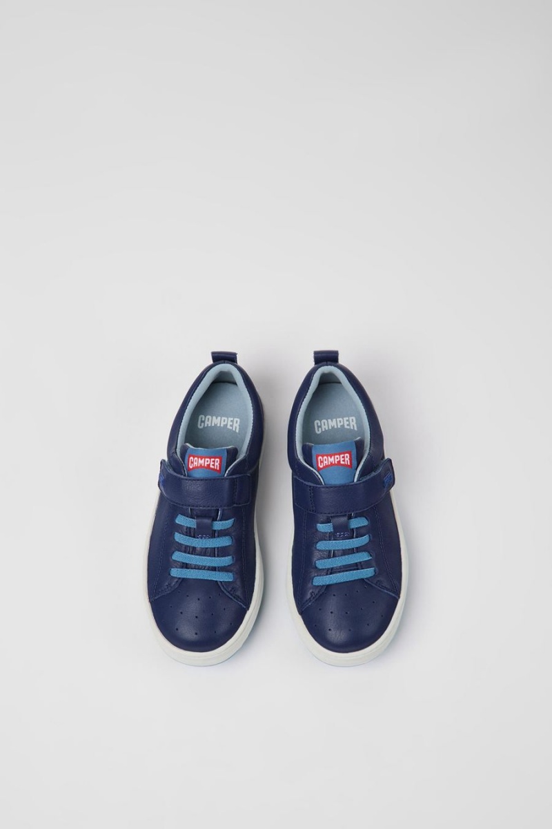 Blue Boys' Camper Runner Leather Sneakers | 1824590-RF