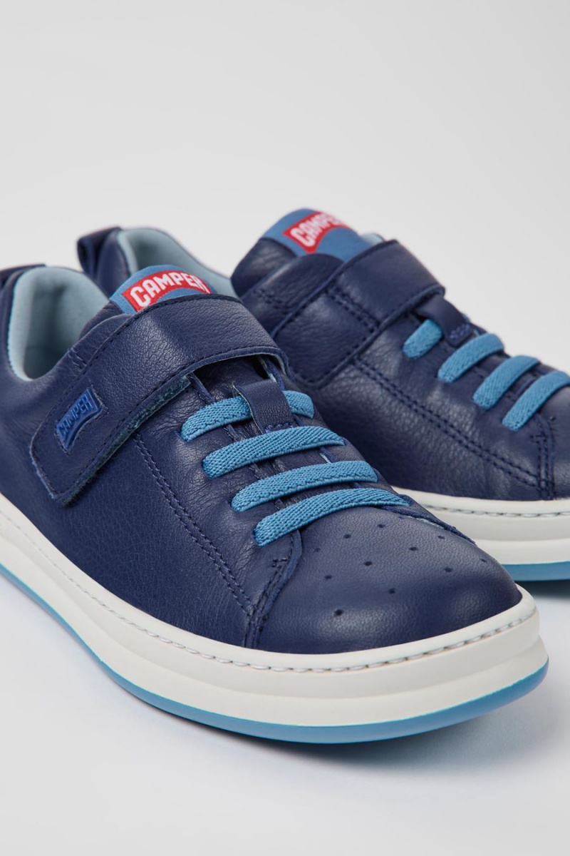 Blue Boys' Camper Runner Leather Sneakers | 1824590-RF