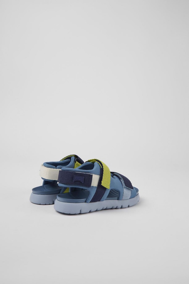 Blue Boys' Camper Twins Textile Sandals | 0392675-JE