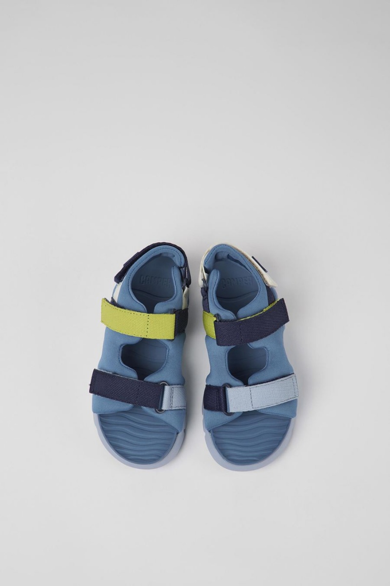 Blue Boys' Camper Twins Textile Sandals | 0392675-JE