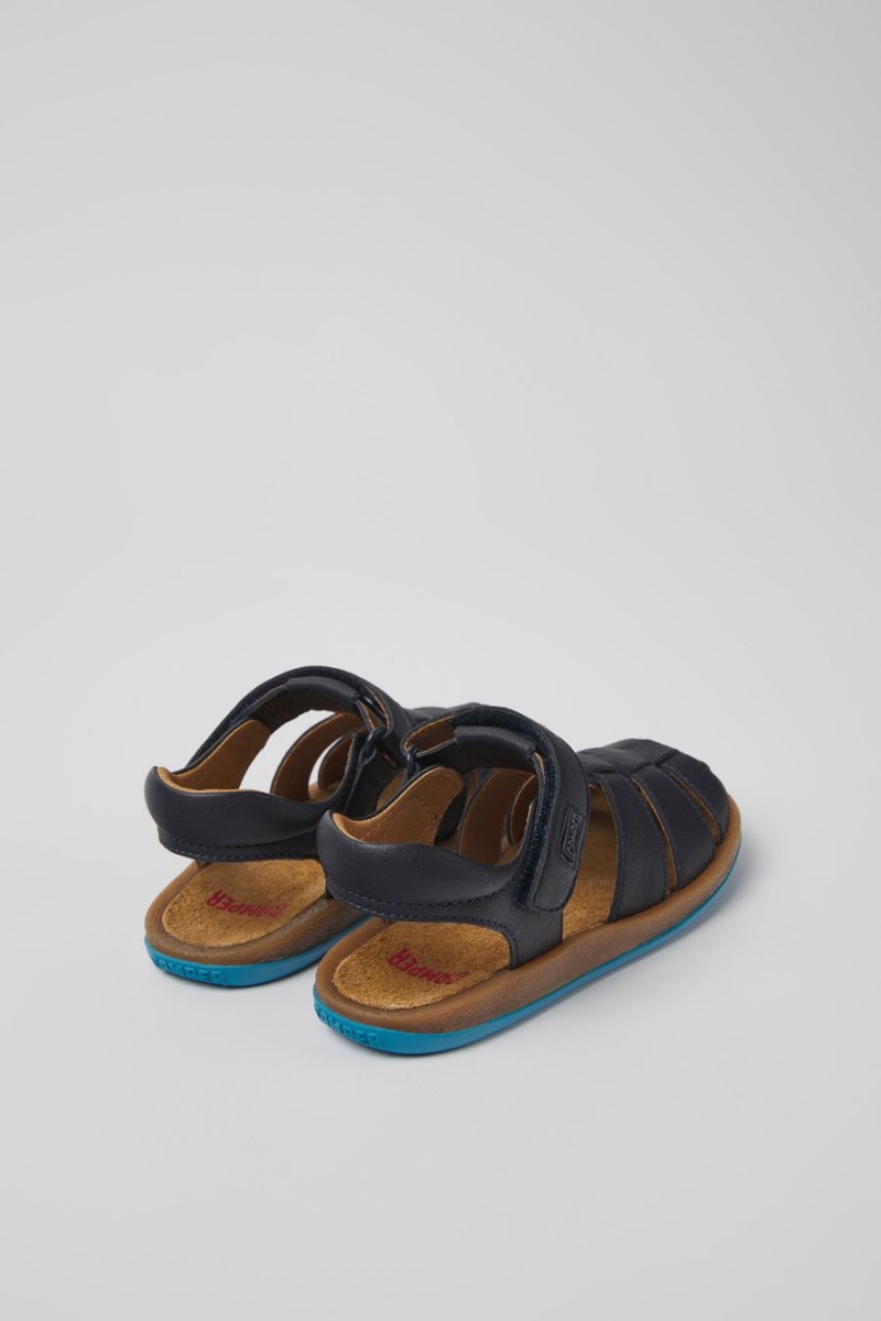 Blue Girls' Camper Bicho Leather Sandals | 0923147-CX