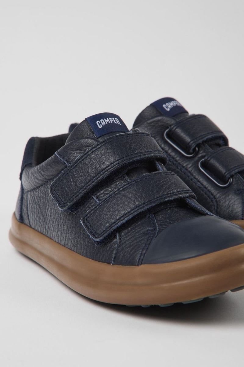 Blue Girls' Camper Pursuit Leather Nubuck Sneakers | 0162375-AY