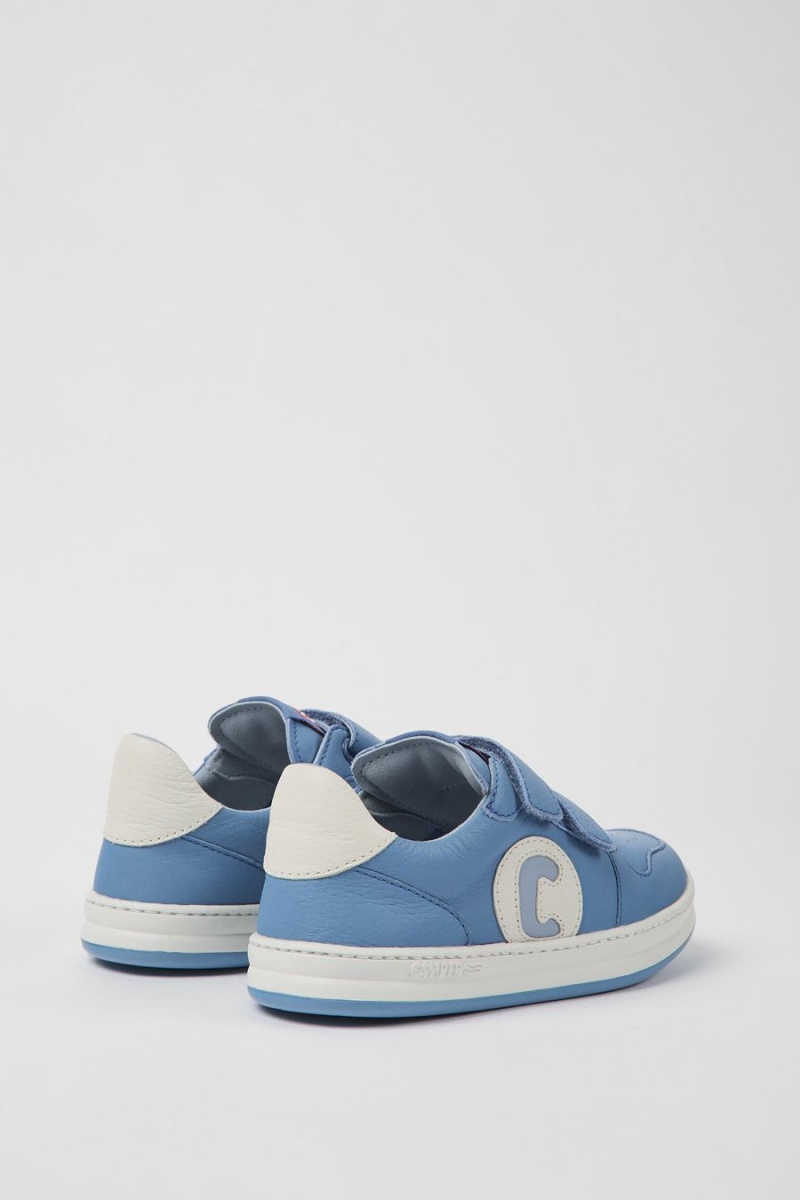 Blue Girls' Camper Runner Leather Sneakers | 7385142-BE