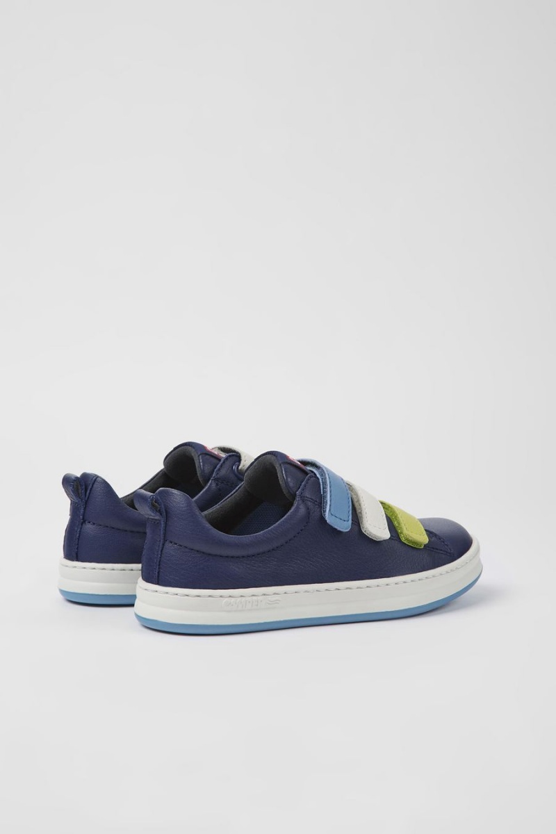 Blue Girls' Camper Twins Leather Sneakers | 8256319-SW