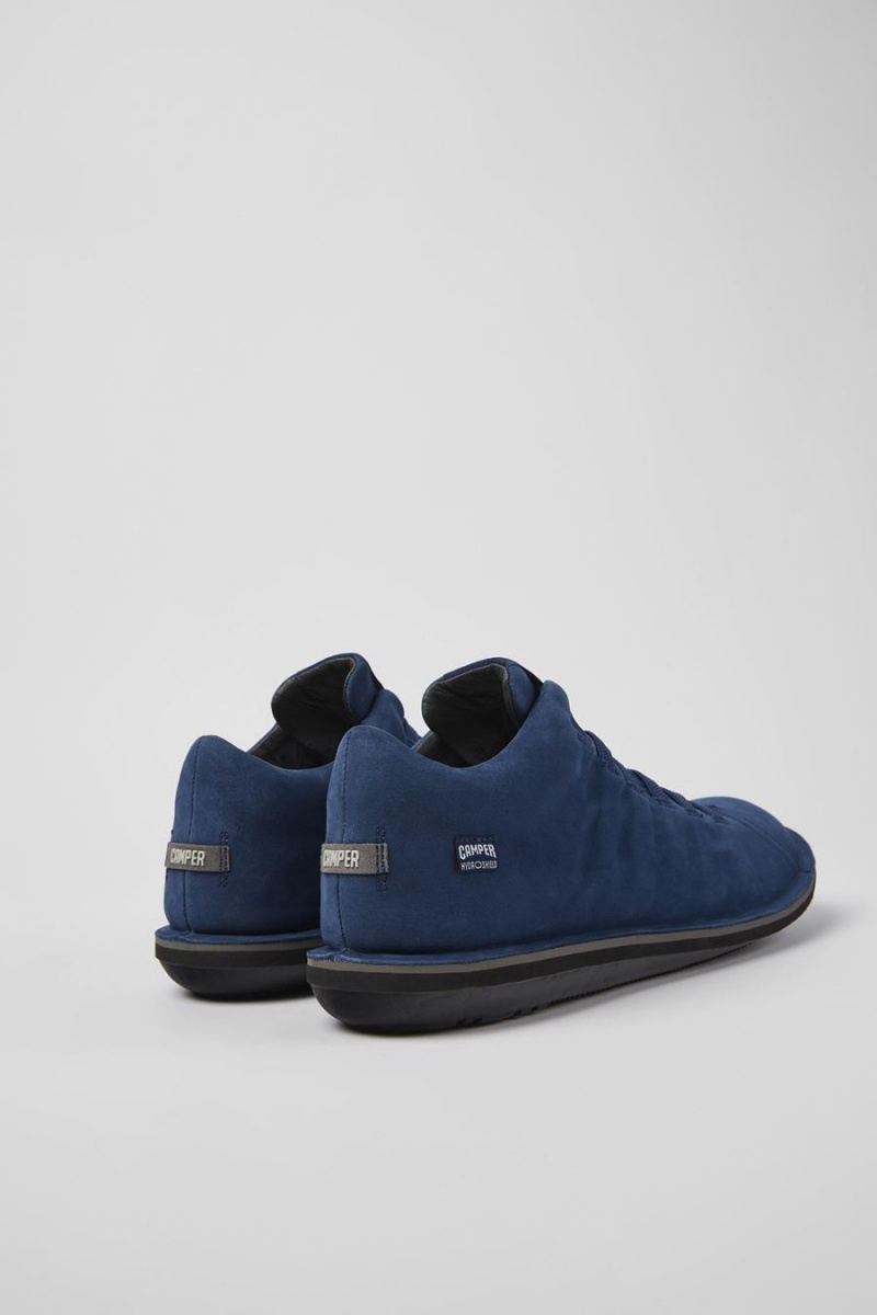 Blue Men's Camper Beetle Nubuck Sneakers | 2450967-VF