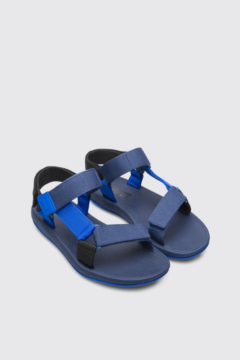 Blue Men's Camper Match Sandals | 4673258-KP