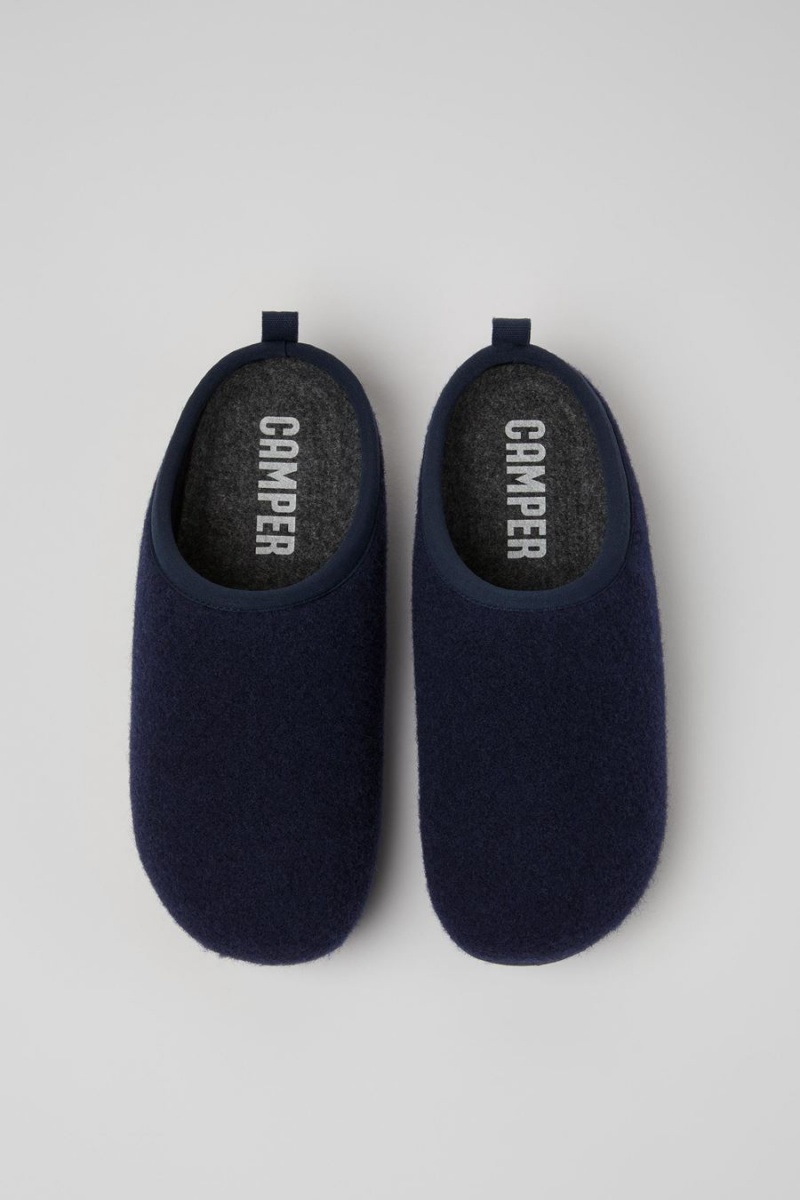 Blue Men's Camper Wabi Slippers | 9836174-NZ