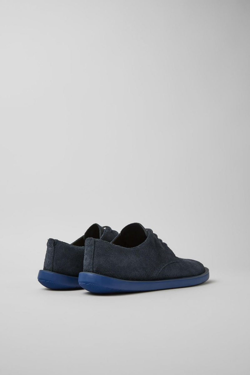 Blue Men's Camper Wagon Nubuck Sneakers | 5248013-YG