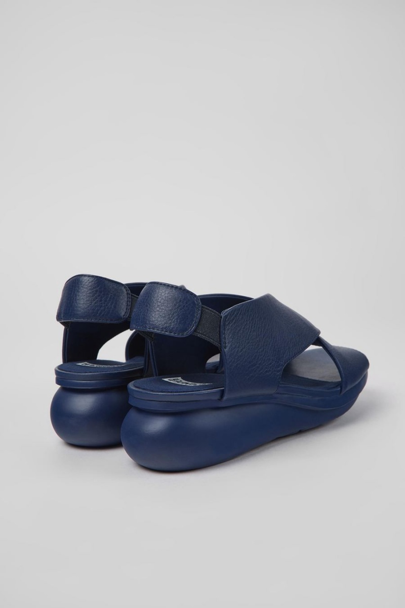 Blue Women's Camper Balloon Leather Sandals | 6473108-CI