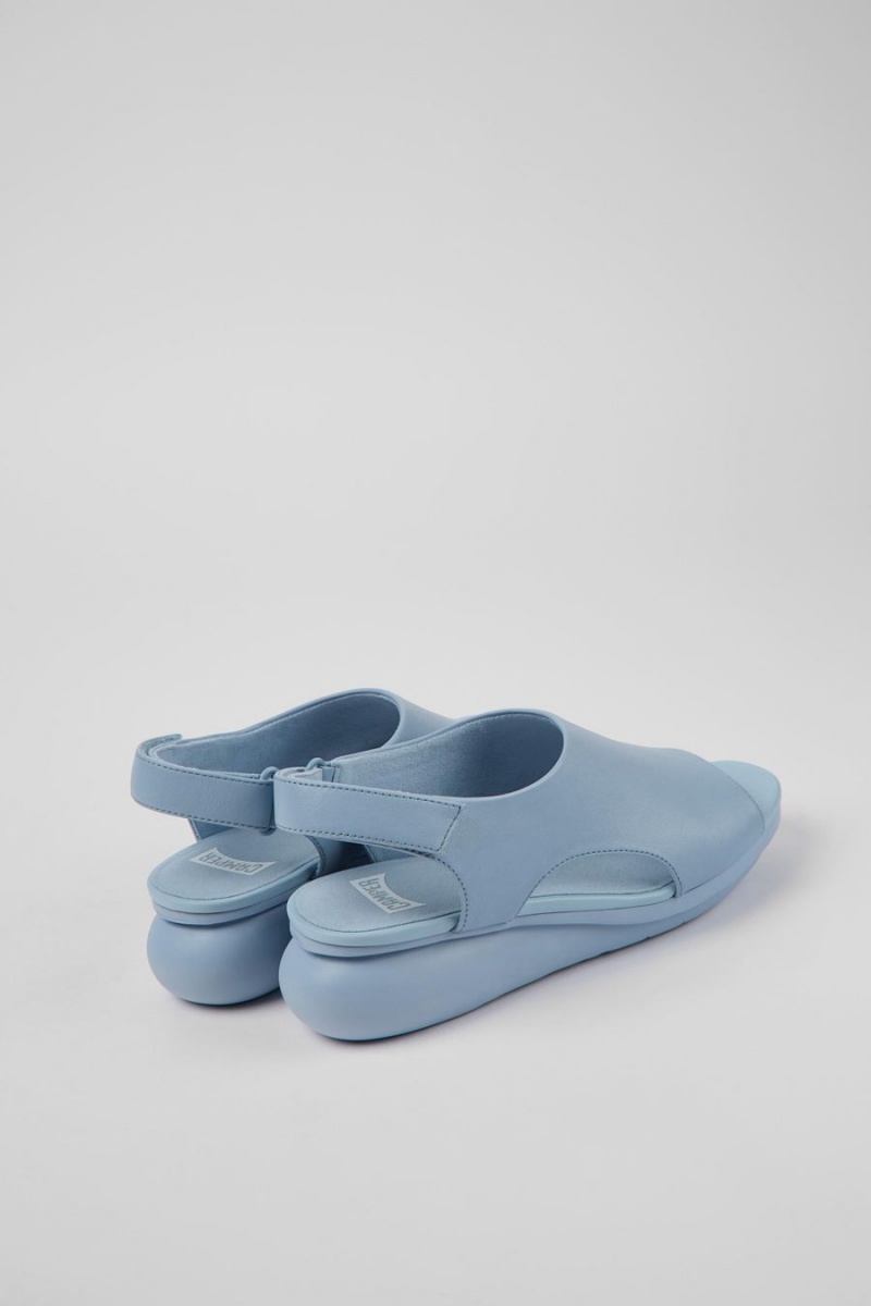 Blue Women's Camper Balloon Leather Sandals | 0698273-OA