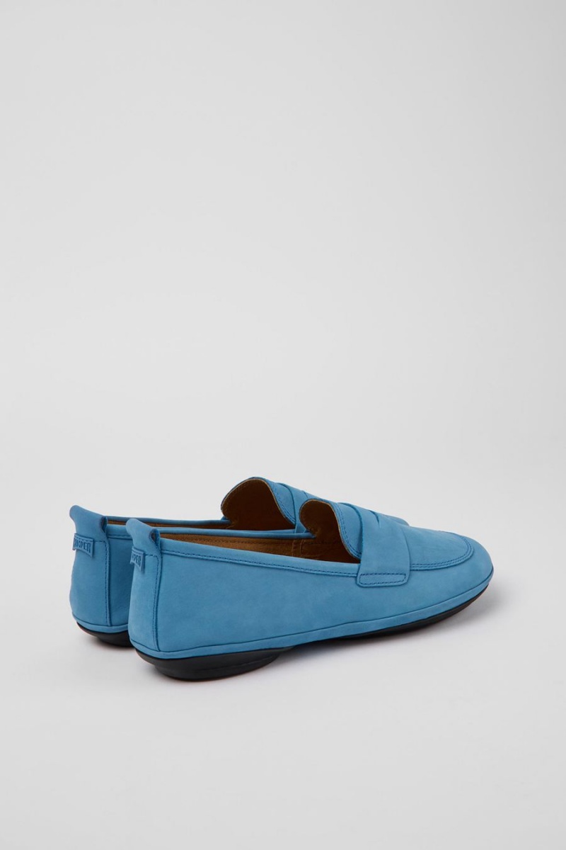 Blue Women's Camper Right Nubuck Ballerina | 0675389-CE