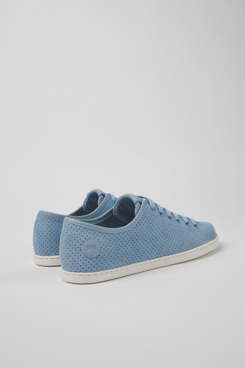 Blue Women's Camper Uno Nubuck Leather Sneakers | 5918263-BG