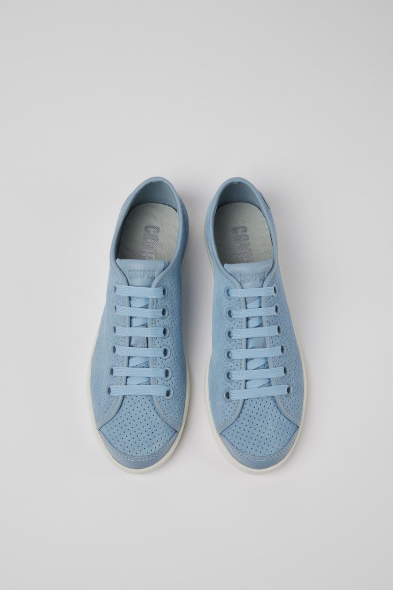 Blue Women's Camper Uno Nubuck Leather Sneakers | 5918263-BG