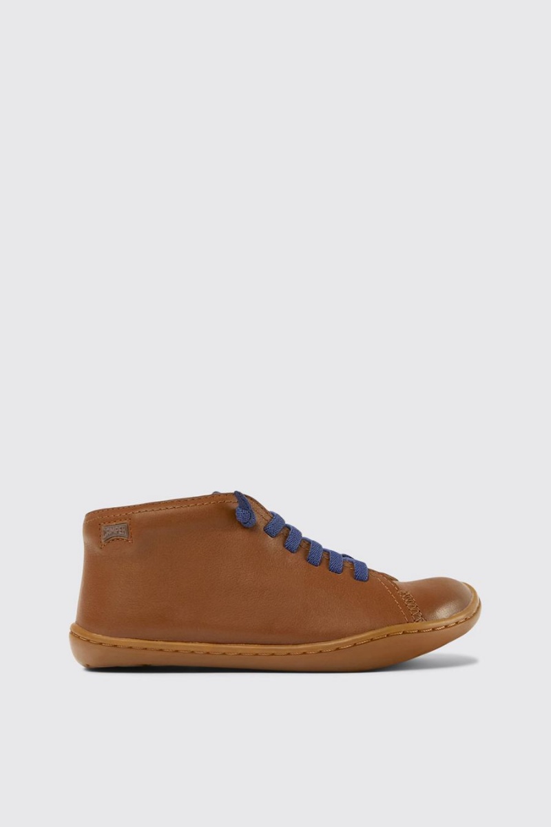 Brown Boys' Camper Peu Leather Boots | 1950843-CO