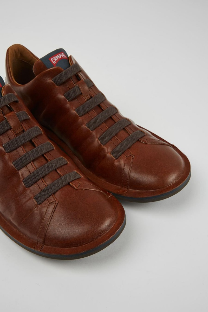 Brown Men's Camper Beetle Weight Sneakers | 9420185-GH