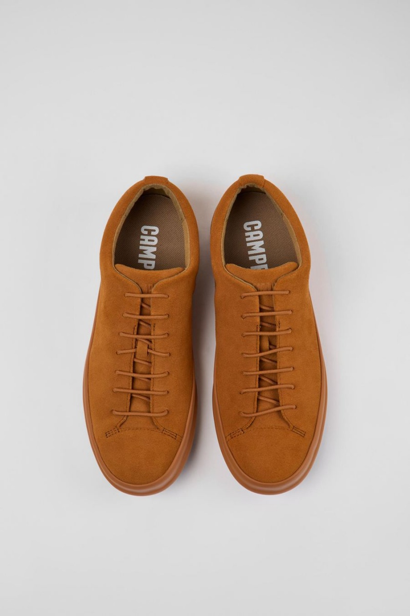 Brown Men's Camper Chasis Nubuck Sneakers | 6087123-BG