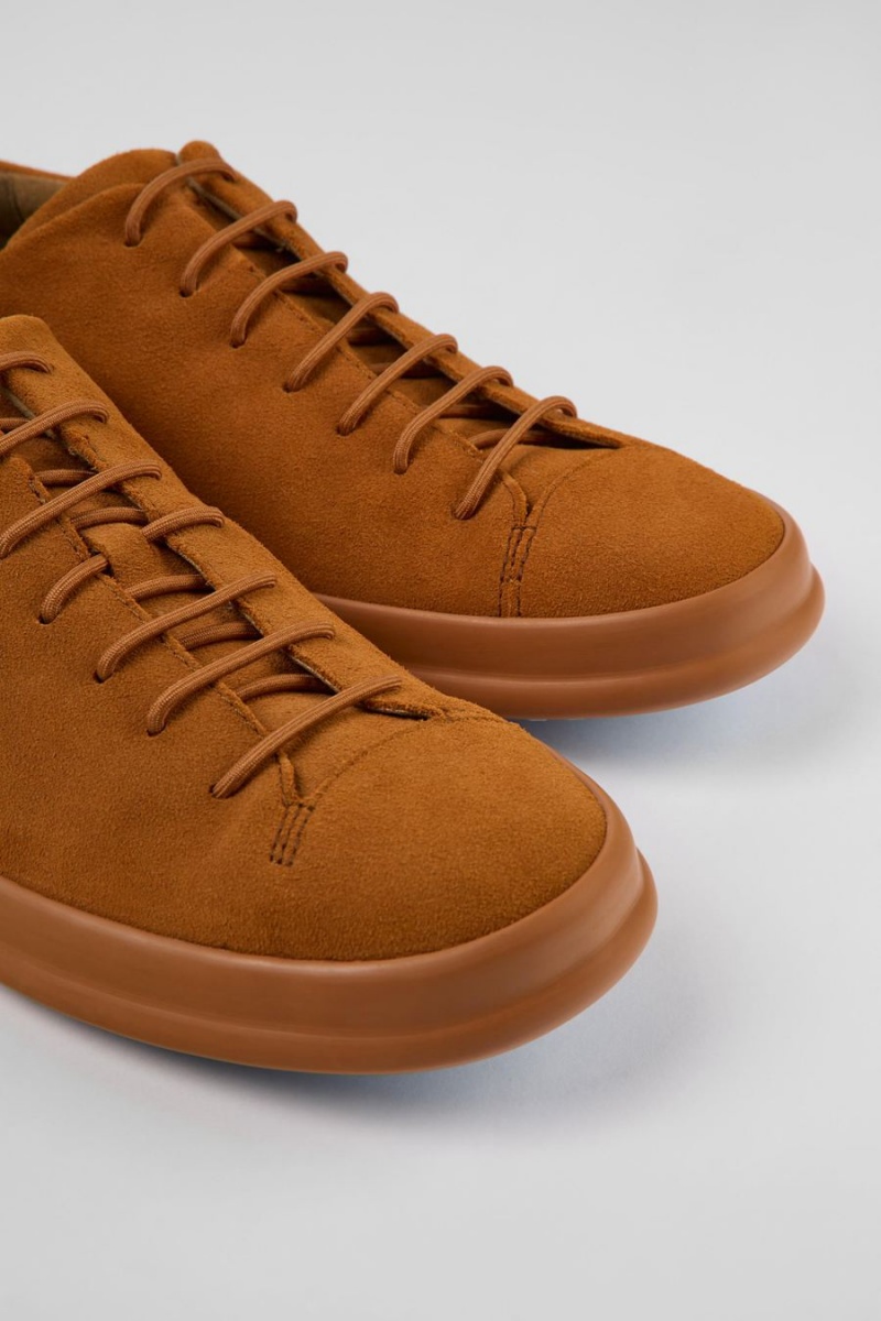 Brown Men's Camper Chasis Nubuck Sneakers | 6087123-BG