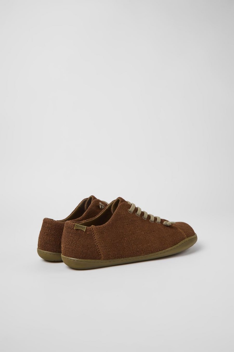 Brown Men's Camper Peu Textile Sneakers | 7189065-TB