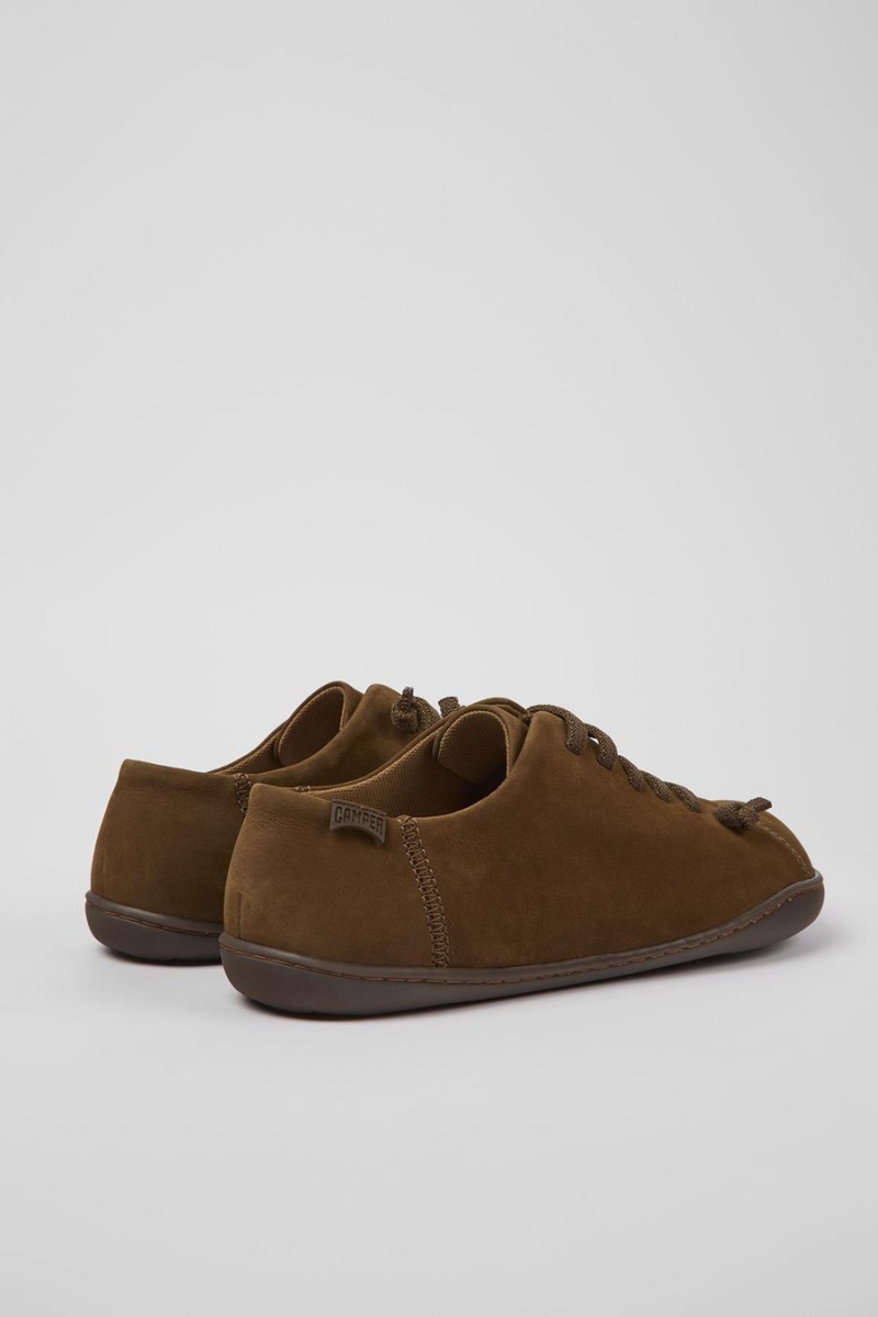 Brown Women's Camper Peu Nubuck Sneakers | 8235719-NY