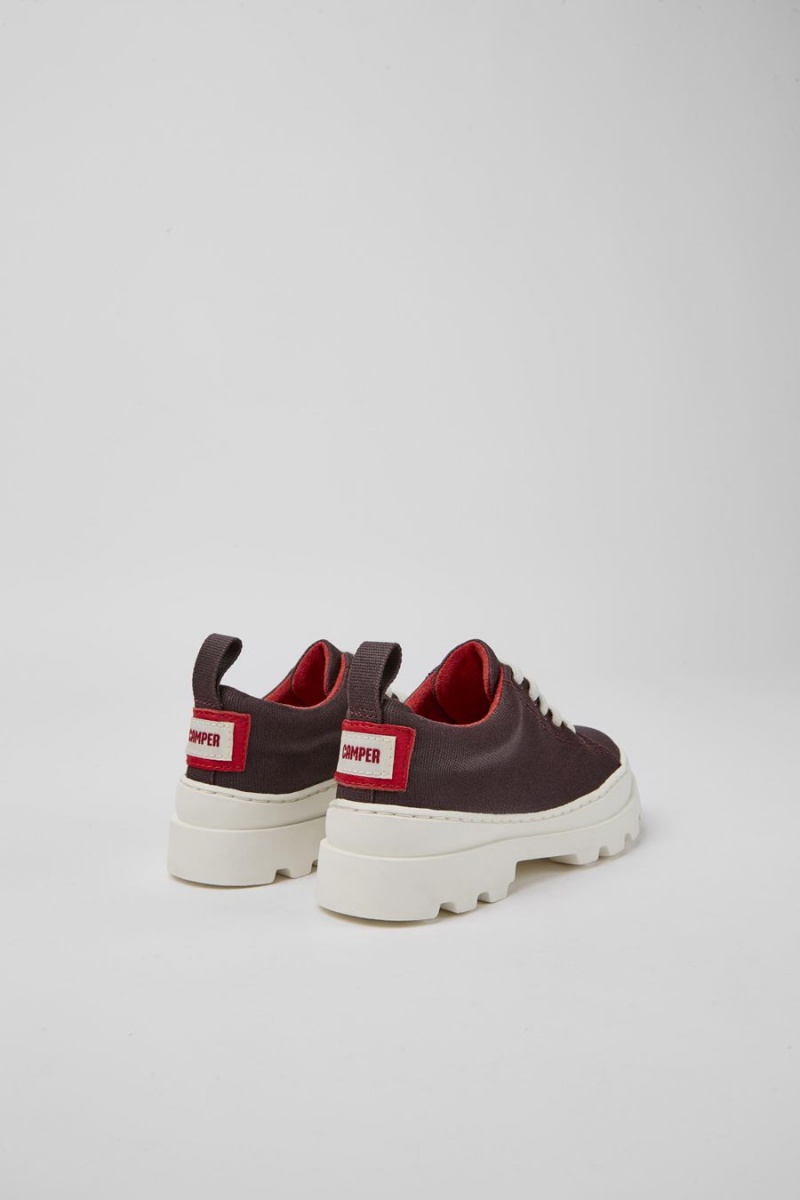 Burgundy Boys' Camper Brutus Organic Cotton Sneakers | 8430521-IF