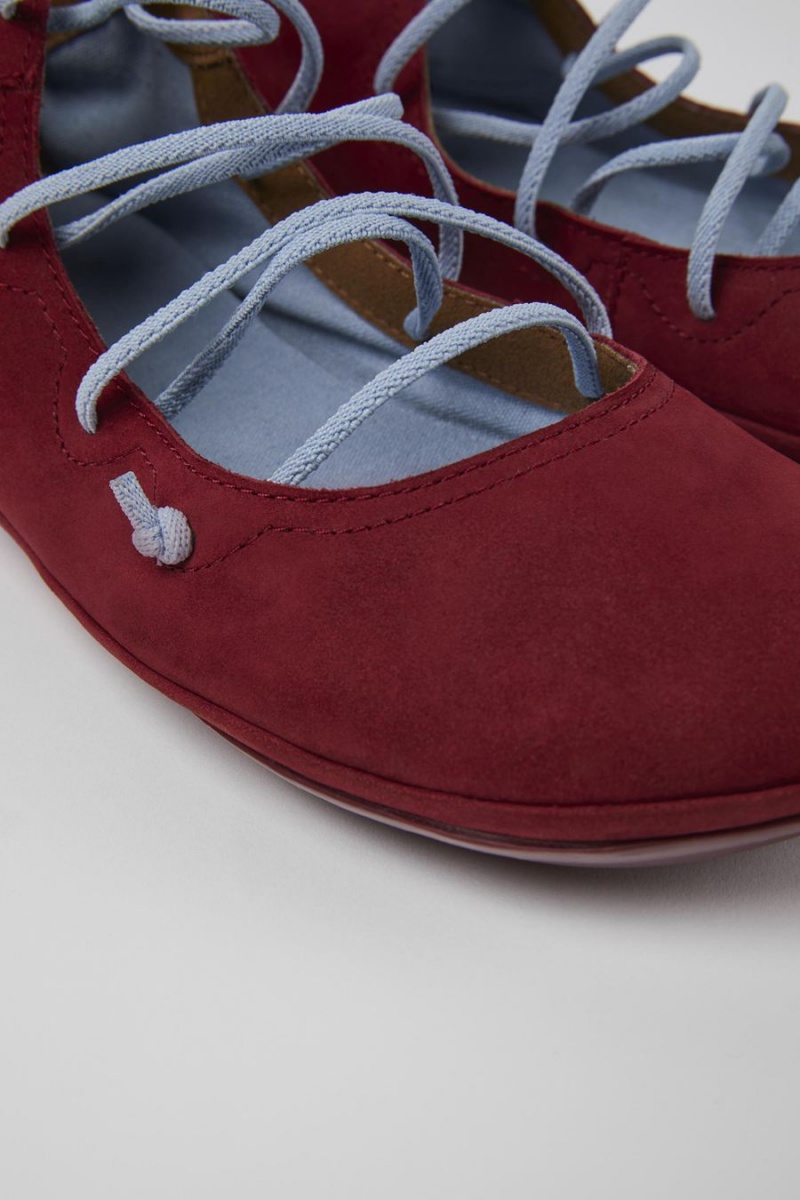 Burgundy Women's Camper Right Nubuck Slip On | 9328506-RH